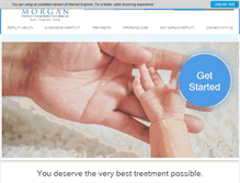 Tablet Screenshot of morganfertility.com